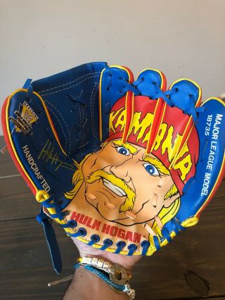 Vintage Remco Wwf Hulk Hogan Baseball Glove Mit Wcw Wwe Awa Hasbro Ljn Rare