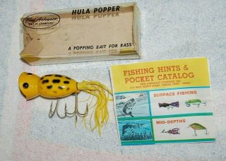 Vintage Fred Arbogast " Hula Popper " Lure