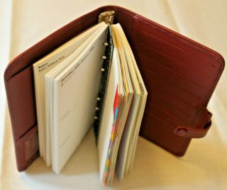 Vintage Filofax Personal RICHMOND Organiser - Red - Leather NIB 5