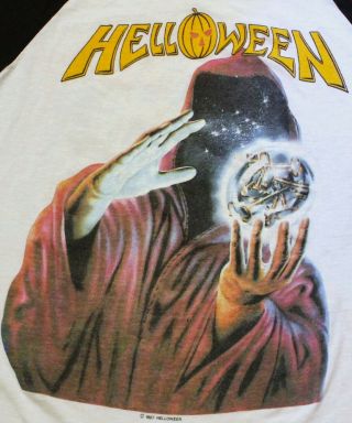 Helloween Vintage Tour Shirt 1987 Medium Keeper Of The Seven Keys