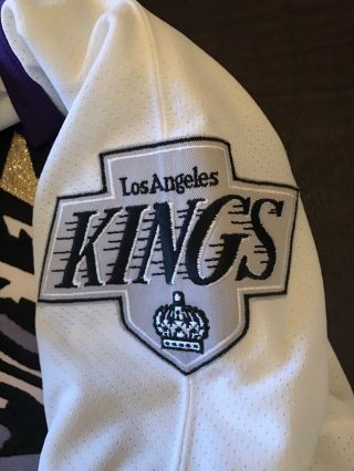 1995 - 96 Los Angeles Kings Burger King Vintage Rare CCM NHL Hockey Jersey Sz M 5