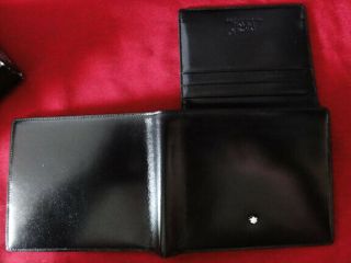 Vintage Montblanc Leather Wallet Stamped " Hamburg (germany) "