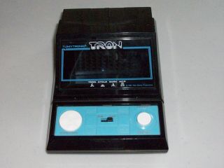 Vintage Hand Held Video Game Tron By Tomytronic 1981 Walt Disney Productions