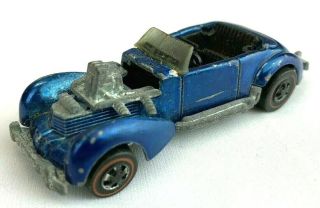 Vintage Hotwheels Redline 1970 Blue Classic Cord