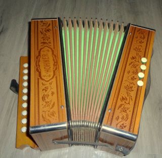 Fair Rare Made In Germany Hohner C Diatonic Button Accordion