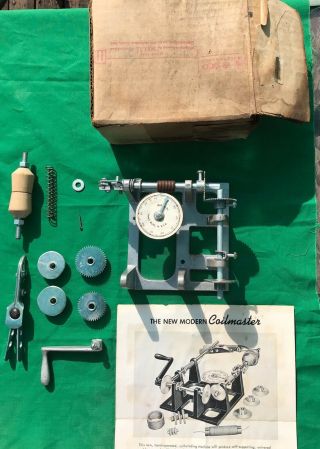 Vintage Morris Coilmaster Coil Winder Complete with Box Radio RF Etc. 4