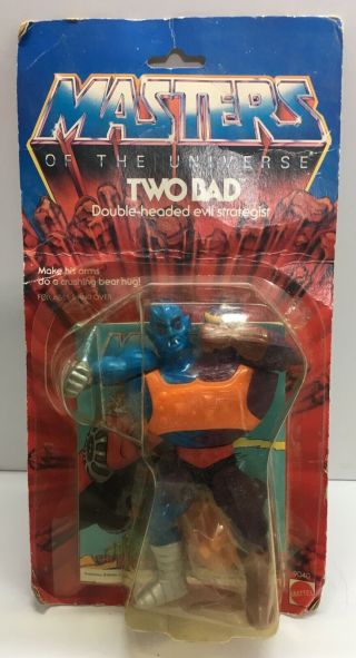 Mattel Masters Of The Universe Two Bad Vintage 1984 In Pack 9040 Motu I15
