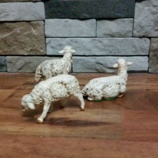 VTG Fontanini Nativity Set of 3 Sheep - Paper Mache from 12 