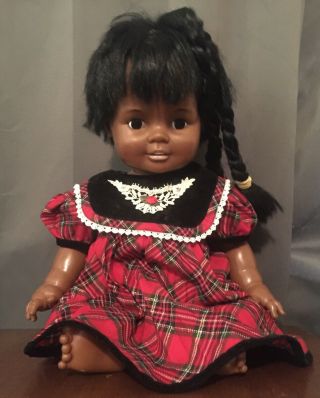 Vintage Baby Crissy Doll 1972 African American Ghb - H - 225