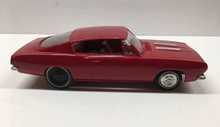 Vintage AMT 1967 Plymouth Barracuda Dealer Promotional Model Promo Toy Car (RED) 3