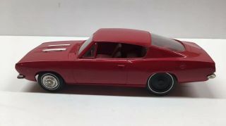 Vintage AMT 1967 Plymouth Barracuda Dealer Promotional Model Promo Toy Car (RED) 4