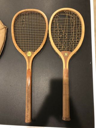 Vintage Spalding Geneva Tennis Racquets (includes One Vintage Case)