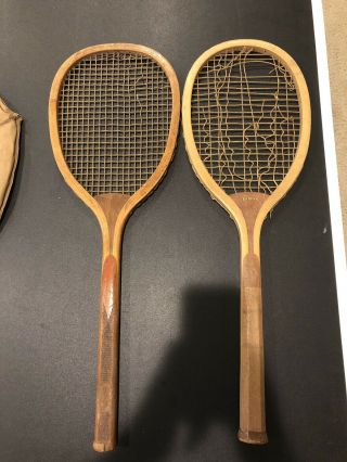 VINTAGE Spalding Geneva Tennis Racquets (includes One Vintage Case) 2