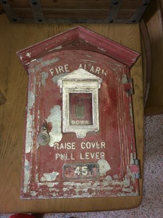 Vintage Safa Gamewell Nyc Fire Department Alarm Station Call Box