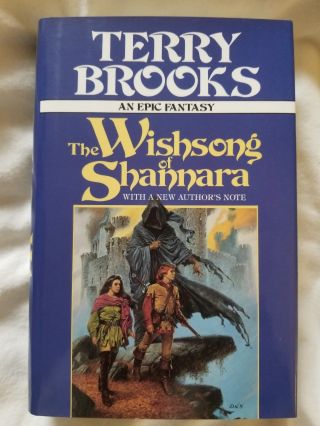 Terry Brooks The Wishsong Of Shannara Hardcover 1st Edition Rare Oop