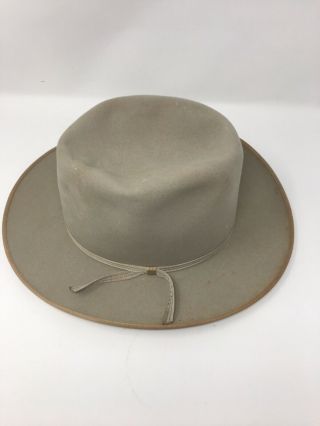 Vintage 1940s Stetson Fedora Hat Sanger Bros Dallas,  Texas Brown/gray