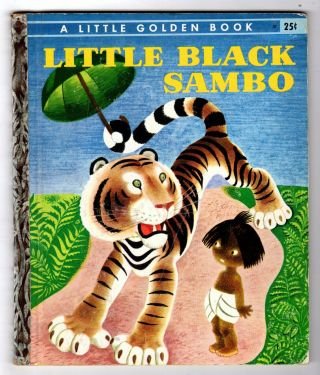 Little Black Sambo Vintage Childrens Little Golden Book 57 Tenggren,  O Ed.