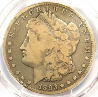 1893 - Cc Morgan Silver Dollar $1 - Pcgs Vg Details - Rare Carson City Coin