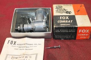 Vintage Fox 35 Combat Special Control Line U/c Model Airplane Engine.  35