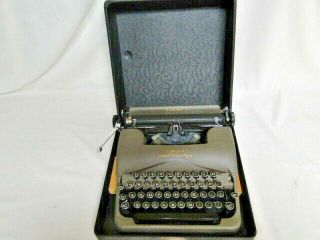 Vtg C1930s Corona Standard Portable Typewriter Floating Shift Us Navy W/case