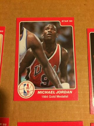 1984 - 85 Star Michael Jordan Gold Medalist 195 Rare Rookie,