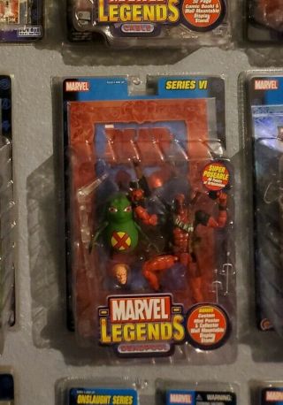Marvel Legends Deadpool Toy Biz Red Foil Variant Rare Series Vi