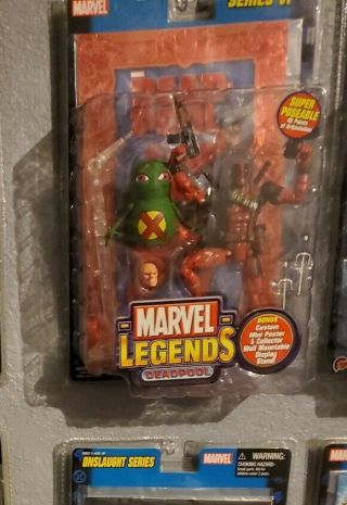 Marvel Legends deadpool toy biz red foil variant Rare series VI 2