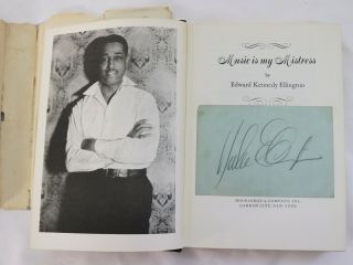 Duke Ellington Orchestra Band Signed Autograph Book Music my Mistress Vtg Jazz 5