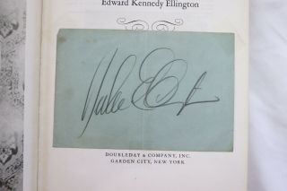 Duke Ellington Orchestra Band Signed Autograph Book Music my Mistress Vtg Jazz 6