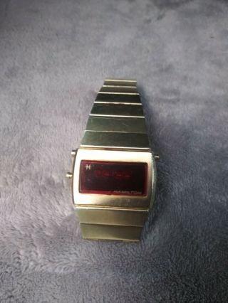 Vintage Hamilton Men ' s LED Watch Circa Early 1970 ' s 3