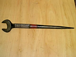 Vintage Bethlehem Steel Ironworkers Offset Spud Wrench 7/8 HVY RELIST 3
