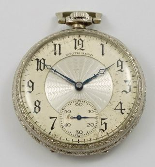 South Bend Pocket Watch,  Studebaker,  21 Jewels,  12 Size - Rf35114