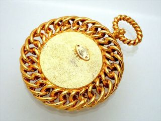 Authentic Vintage Chanel necklace pendant CC logo Centaur large ne2204 4