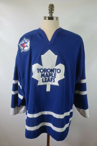 A08973 Vtg Ccm Toronto Maple Leafs Sudin 13 Nhl Ice Hockey Jersey Size 58