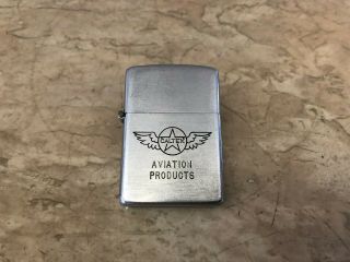 Vintage Zippo Lighter " Caltex Aviation Products " Patent 2032695 (1937 - 1950)