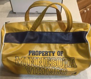 Vintage Minnesota Vikings Gym Bag 1970’s