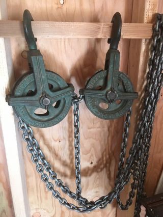 Vintage Yale Differential 1/2 Ton Chain Hoist