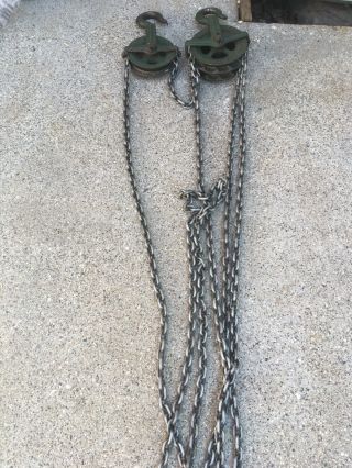 Vintage Yale Differential 1/2 Ton Chain Hoist 5