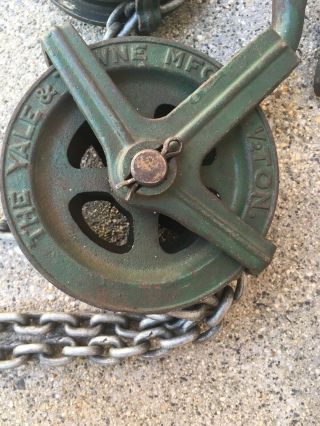Vintage Yale Differential 1/2 Ton Chain Hoist 6