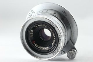 Exc,  Nikon Nippon Kogaku W Nikkor C 3.  5cm 35mm F/3.  5 For L39 Ltm Rare Jp