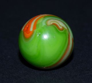 Vintage Marbles Antique Christensen Agate Striped Opaque GOOD 5/8 2