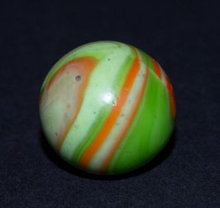 Vintage Marbles Antique Christensen Agate Striped Opaque GOOD 5/8 7