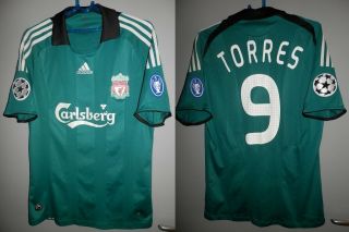 Shirt Liverpool 2008 - 2009 Torres Espana Champions League Jersey Adidas Vintage
