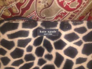 VINTAGE KATE SPADE YORK Purse Womens Faux giraffe Print Handbag 2