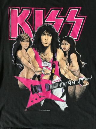 Kiss 1987 Life Is Like Sex Tour Shirt Xlarge Vintage Tee L 27 W20