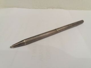Authentic Vintage S.  T.  Dupont Classique Sterling Silver 925 Ballpoint Pen.