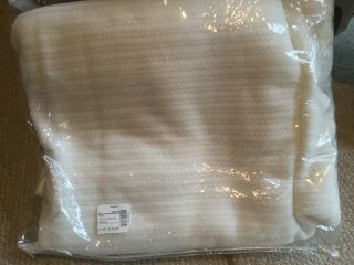 VIntage JcPenney ' s Twin 66x90” ACRYLIC THERMAL BLANKET NYLON Off White 3