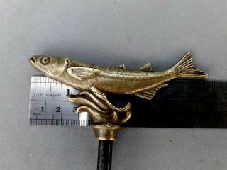 Vintage Rare Fish Corkscrew Bronze 3