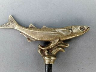 Vintage Rare Fish Corkscrew Bronze 5