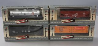 American Flyer Ho Scale Vintage Freight Cars: 501,  505,  33524 & 33511 [4] Ex/box